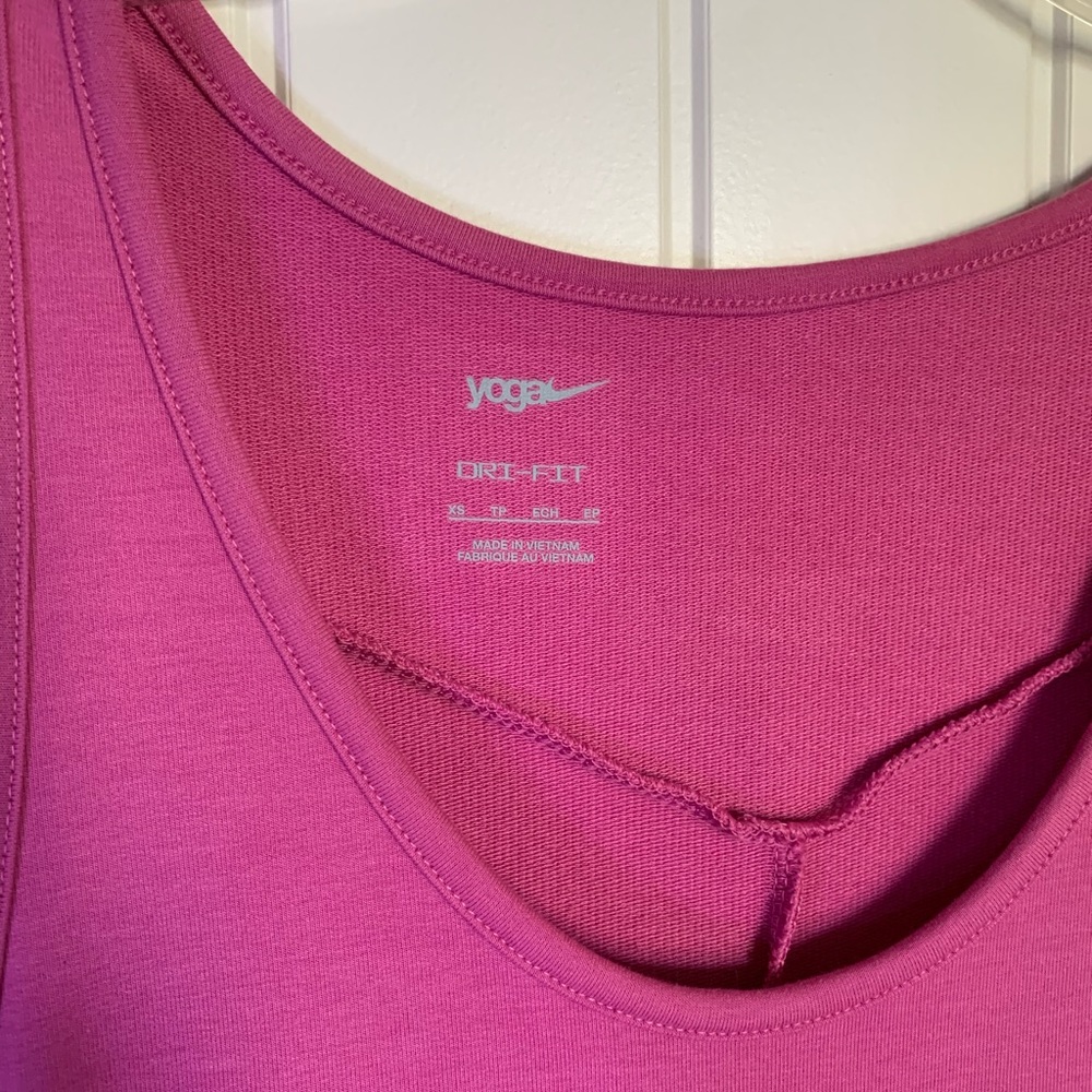 Nike DryFit Pink Purple Yoga Jumpsuit Size XS New - Picture 5 of 9